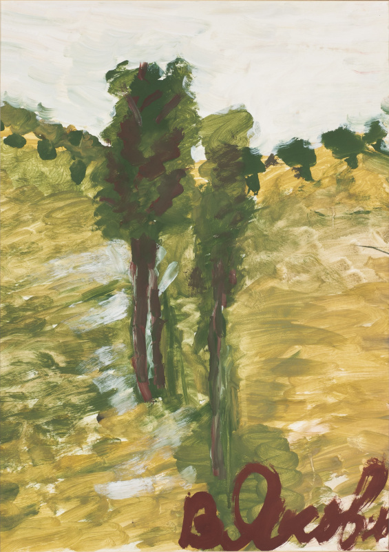 Пейзаж с деревьями